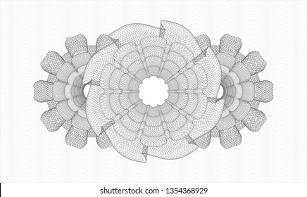 Grey passport rosette