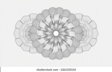 Grey passport rosette