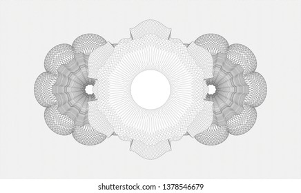 Grey passport rosette