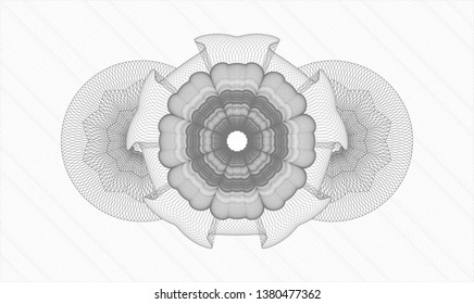 Grey passport rosette