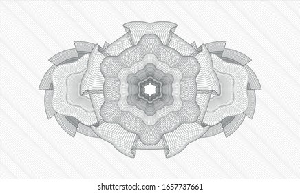 Rosette de pasaportes grises. Ilustración vectorial. Detallado.