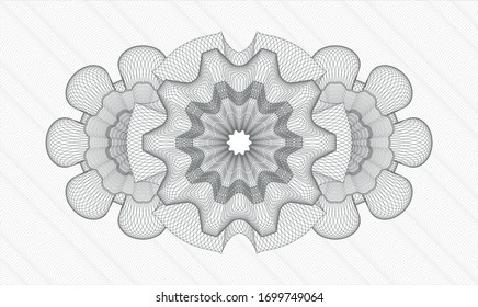 Rosette de pasaportes grises. Ilustración vectorial. Detallado.