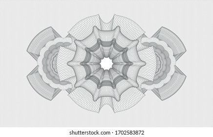 Rosette de pasaportes grises. Ilustración vectorial. Detallado 