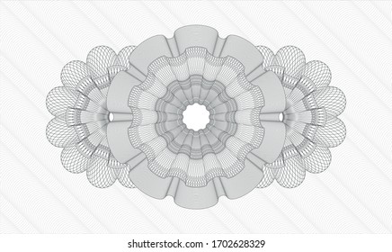 Rosette de pasaportes grises. Ilustración vectorial. Detallado 