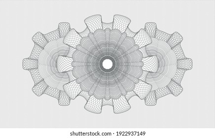Rosette de pasaportes grises. Ilustración vectorial. Detallado 