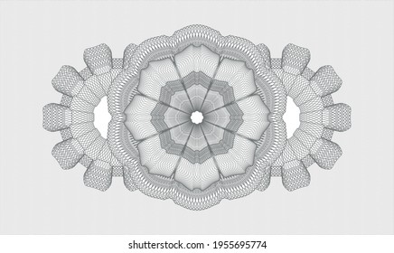 Rosette de pasaportes grises. Ilustración vectorial. Detallado 