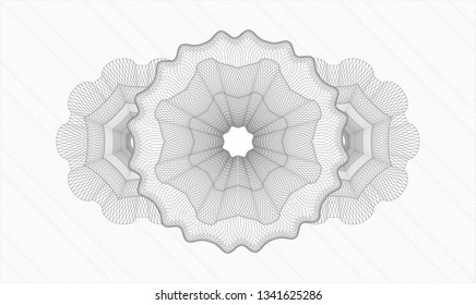 Grey passport style rosette