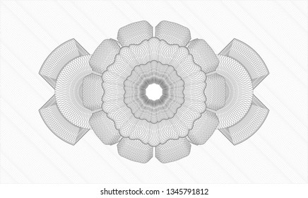 Grey passport style rosette