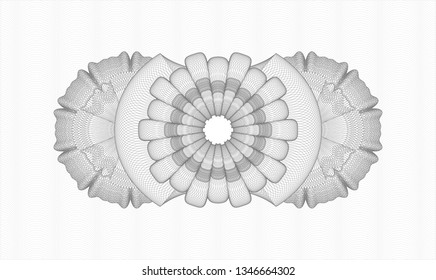Grey passport style rosette
