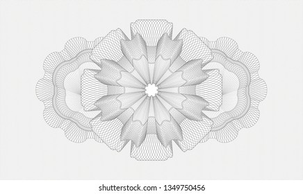 Grey passport style rosette