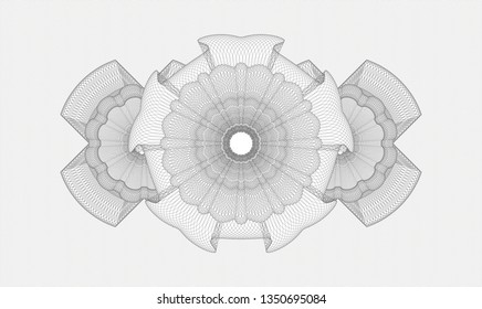 Grey passport style rosette