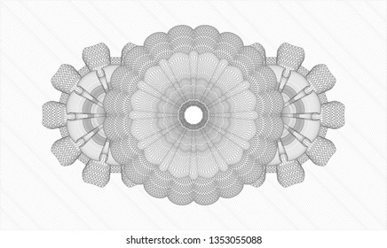 Grey passport style rosette