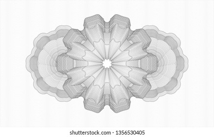 Grey passport style rosette