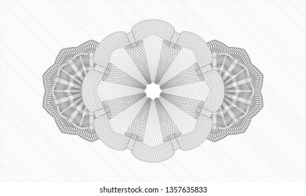 Grey passport style rosette