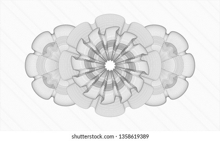 Grey passport style rosette