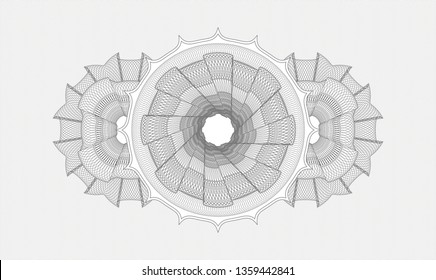 Grey passport style rosette