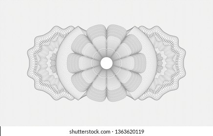 Grey passport style rosette