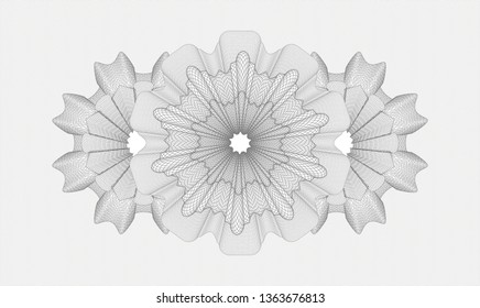 Grey passport style rosette