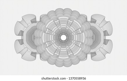 Grey passport style rosette