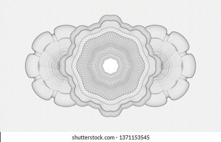 Grey passport style rosette