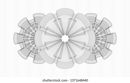 Grey passport style rosette