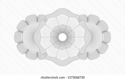 Grey passport style rosette