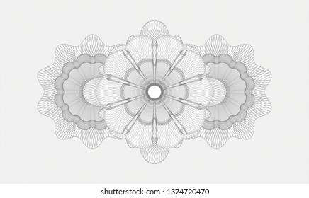 Grey passport style rosette