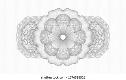 Grey passport style rosette