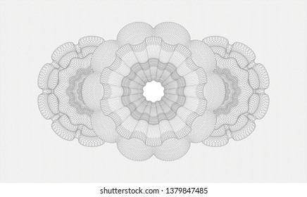 Grey passport style rosette