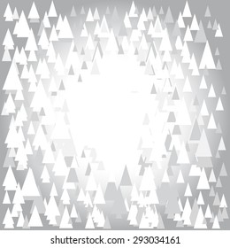 Grey pattern with decorative triangles and copy space