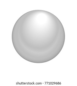 Grey pearl illustration vector