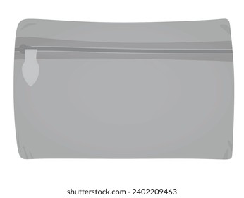 Grey  pencil case. vector illustration