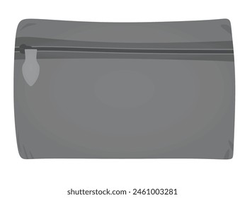 Grey  pencil case. vector illustration