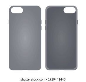 Grey phone case. vector illustration