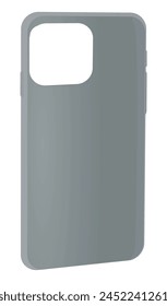 Grey  phone case. vector illustration