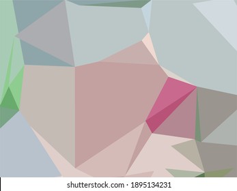 grauer und rosafarbener Polygonverlauf-Vektorgrafik - Hintergrund und Struktur 