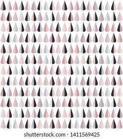 Grey and pink drops seamless pattern special for kids