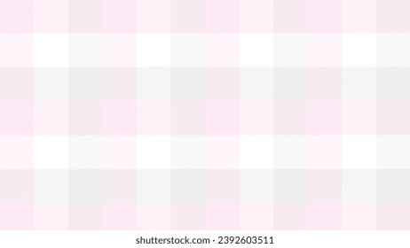 Grey pink and white plaid fabric texture as a background	