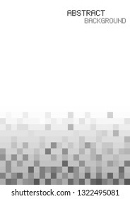 Grey pixel abstract background