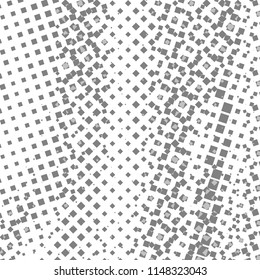 Grey pixel poster. Banner gray squares mosaic. Abstract background pattern for design. Monochrome halftone effect. Abstract grunge textures. Vector illustration eps10.