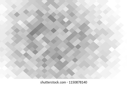 Grey pixel poster. Banner gray squares mosaic transparency. Abstract background pattern for design. Monochrome halftone effect. Abstract grunge textures. Vector illustration of eps10.