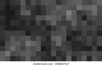 Grey pixelated background. Abstract geometric vector