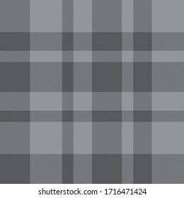 Grey Plaid, checkered, tartan seamless pattern suitable for fashion textiles and graphics