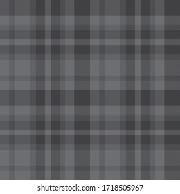 Grey Plaid, checkered, tartan seamless pattern suitable for fashion textiles and graphics