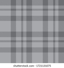Grey Plaid, checkered, tartan seamless pattern suitable for fashion textiles and graphics