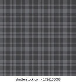 Grey Plaid, checkered, tartan seamless pattern suitable for fashion textiles and graphics