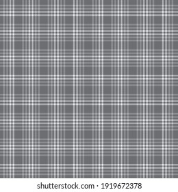 Grey Plaid, checkered, tartan seamless pattern suitable for fashion textiles and graphics