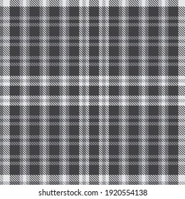 Grey Plaid, checkered, tartan seamless pattern suitable for fashion textiles and graphics