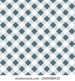 Grey plaid pattern with oblique line background. plaid pattern background. plaid background. Seamless pattern. for backdrop, decoration, gift wrapping, gingham tablecloth, blanket, tartan.