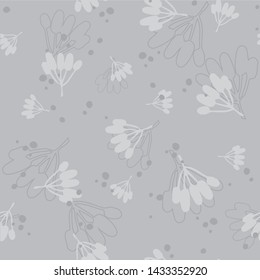 Grey plants on grey background